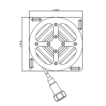 100 Watt 6 GHz RF Cable Load Low PIM ( -158 dBc )