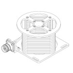 100 Watt 6 GHz 4.3-10 Female Coaxial RF Cable Load Low PIM Mounted Connector