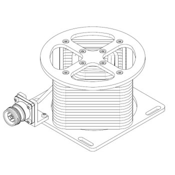 100 Watt 6 GHz 4.3-10 Female Coaxial RF Cable Load Low PIM Mounted Connector