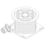 100 Watt 6 GHz 4.3-10 Male Coaxial RF Cable Load Low PIM Mounted Connector