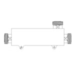 10 dB 6 GHz LOW PIM 200 Watts 7/16 DIN Connectors Directional Coupler