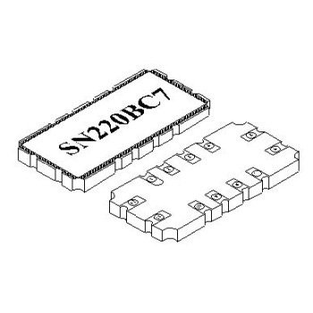 SN220BC7 220 MHz IF Saw Filter SMD 13.3 x 6.5 mm