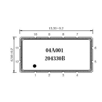 204330B 140 MHz IF Saw Filter SMD 13.3 x 6.5 mm