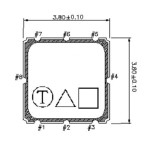 TA0232A 1090 MHz Saw Filter SMD 3.8 mm