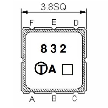 TA0832A 915.3MHz Saw Filter SMD 3.8 mm