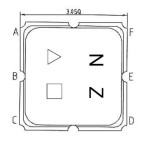 TA0296A 869 MHz Saw Filter SMD 3.0 mm