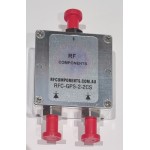 2 Way RF GPS Splitter with DC Port Current Sharing  698 - 2700 MHz  SMA Connectors