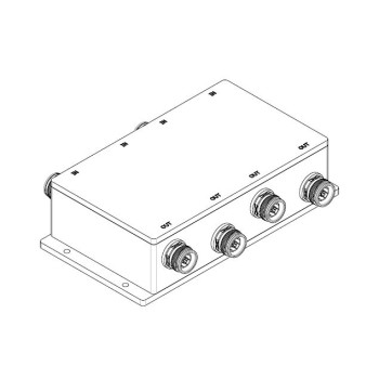 617 - 4200 MHz LOW PIM 4x4 RF Hybrid Combiner 4.3-10 Connectors