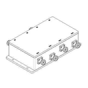 617 - 4200 MHz LOW PIM 4x4 RF Hybrid Combiner N Type Connectors