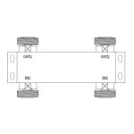 3 dB 600 - 3800 MHz LOW PIM RF Hybrid Coupler 7/16 DIN Connectors